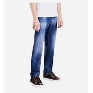 Diesel Jeans Thytan Comfort Straight Blue Faded Denim Jeans Men's 30 x 32